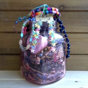Teens Jewelry Mystery Jar Necklaces Bracelets Earrings 1 Lb 4 Oz Grab Bag 1f